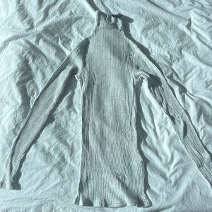 Club Monico Julie rib turtle neck - small - Heather grey - With tags